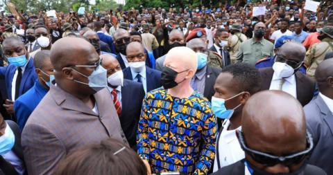 Félix Tshisekedi lors d'une visite à l'UPN